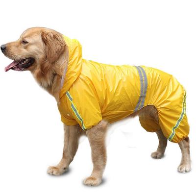 China Durable Pet Raincoat Golden Fur Medium And Reflective Large Dog Raincoat Windproof Raincoat for sale