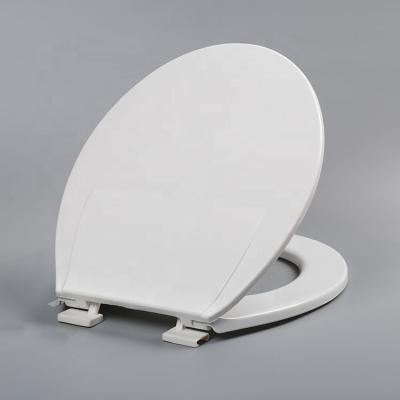 China Modern Wholesale Cheapest Price Oval Plastic WC Hard Work Lid Cover For Project for sale