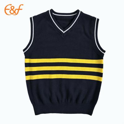 China Primary School Kids School Uniforms Sleeveless Sweater for sale