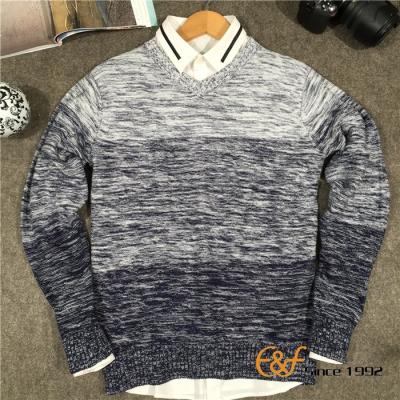 China Anti-pilling lasted knitted designs men's sweater for sale