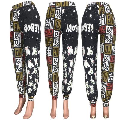 China M5171A-spring fashion paisley pants women's QUICK DRY pants women's hip hop tracksuit 2021 for sale