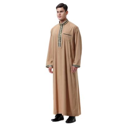 China Arab Muslim Islamic Robe Kaftan Robe Kaftan Robe Islamic Men Robe Men Islamic Clothing Dresses Middle East In-stock Adults Spring Summer Autumn for sale