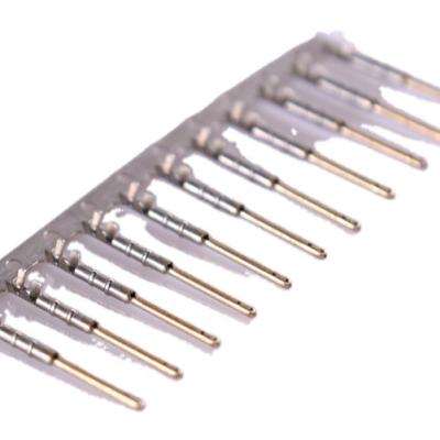 China AU Plating Custom Small Steel-Copper Sheet Crimp Terminals Connector Strip Micro-adjust Aviation Automotive Electrical Connector for sale