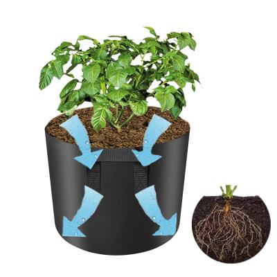 China Durable 1-150 Gallon Garden Bag Heavy Duty Felt Potato Eco-friendly Grow Bag Non Woven Felt Pots Fabric for sale