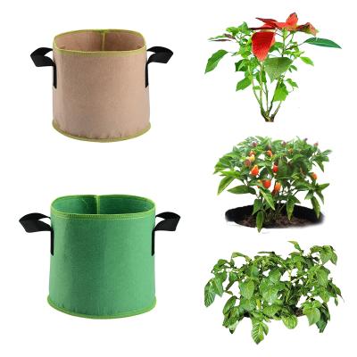 China Durable Newcomer Grow Bags Heavy Duty Nonwoven Felt Fabric Pot Planter 200 Gallon With Injection Port for sale