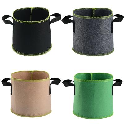 China Durable felt environment friendly fabric grow bagplanter bag jute felt growing bag for sale