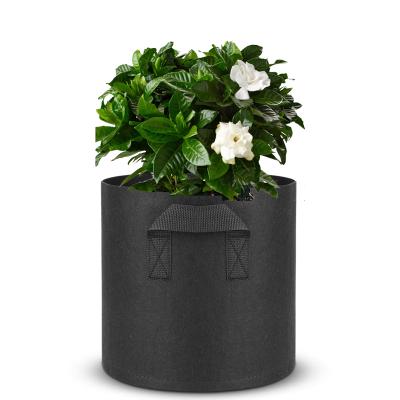 China Durable Aeration Container Garden Vegetables Flower Pots Planter Bag Jute Felt Growing Bag for sale