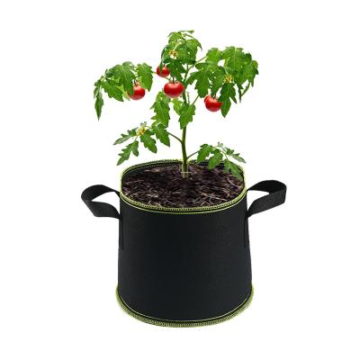 China Durable Eco Friendly Hydroponic Planter Bag Jute Felt Grow Sack Cloth 25 Gallon Bags For Growing Pumpkins for sale