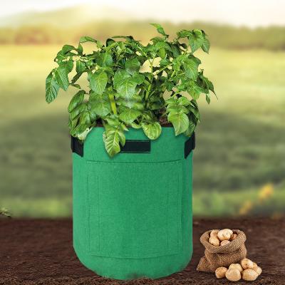 China Durable 5 Gallon 15 Gallon Homecrop Irrigation Potato Oyster Mushroom Beget Planter Pot Cloth Fabric Grow Bags With Handles for sale