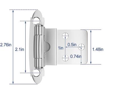 China Modern High Quality Metal Buffet Door Hinges Inset Cabinet Self Closing Standard Hinges for sale