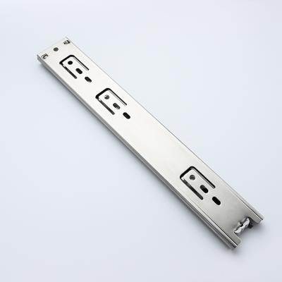 China Modern 12mm Thick Telescopic Channel Slide Closes Full Extension Drawer 3 Fold Slide for sale