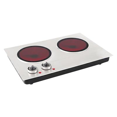 China Multifunctional Radiant Top Infrared Pot Adjustable Kitchen Cooktop Cooktop Burner Temperature Glass Electric Ceramic Stove for sale