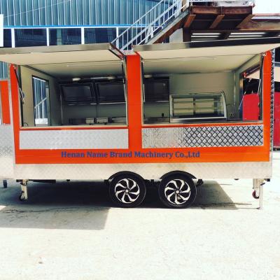 China Fully with equipment mobile bar cart trailers food truck food supply trailer for sale united state usa for sale