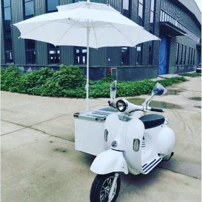 China Temperature adjustable from -180 to 5 degress DC refrigerated box truck drinking cooler covan tricycle ice cream van electric scooter with freezer for sale