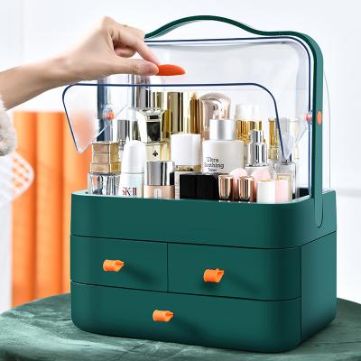 China Modern Professional Luxury Beauty Storage Furniture Box Cosmetic Box Skin Care Organizer Jewelry Brush Case For Makeup for sale