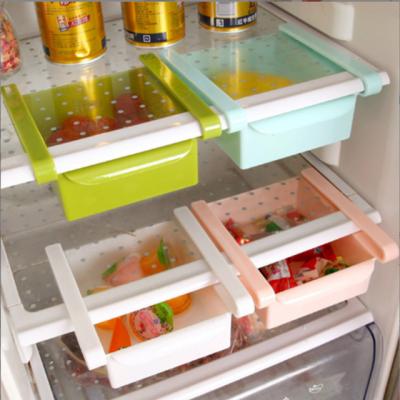 China Freshness Preservation Eco Friendly Hang Pull Out Can Clear Kitchen Storage Box Container Transparent Refrigerator Drawer Organizer for sale