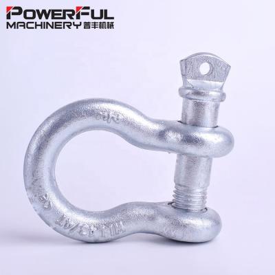 中国 US Type Heavy Industry Drop Forged Screw Pin Bow Shackle Anchor Shackle G-209 販売のため