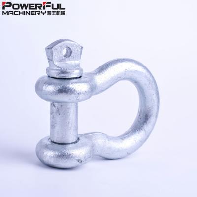 中国 US Type G209 Hot Dip Galvanized Shackle Bow Heavy Industry Shackle 販売のため