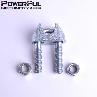 China Wire Rope Hardware DIN 741 Fitting Malleable Wire Rope Clips for sale