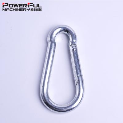 China Best Carbon Steel Material Oblique Angle Snap Snap Hook With Eyelet Carabiner For Dog Leash for sale