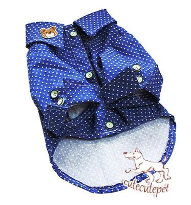 China Blue spot dog shirt, 5 sizes, new style in 2013 for sale