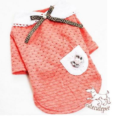 China Bowknot dog shirt, dog apparel for girls for sale