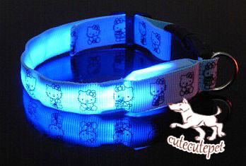 China Hello kitty LED dog collar, for medium and small size dog for sale