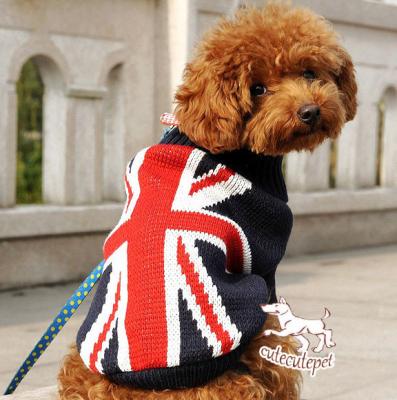 China dog sweater with US flag style for sale