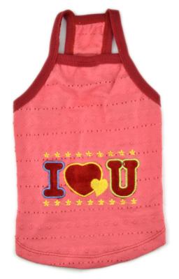 China pet clothes dog vest for summer days T-shirt cotton material for sale