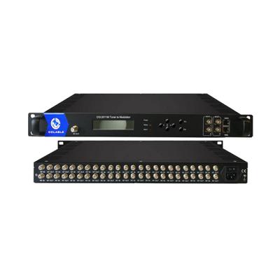 China Multiple Tuners 2 ASI Input to DVB-C/T, ISDB-T, ATSC Tuner to COL5011M Modulator for sale