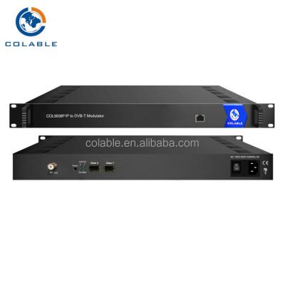 China DVB-T system iptv service IP stream to 8*RF DVB-T modulator for hotel TV solution COL5608P for sale