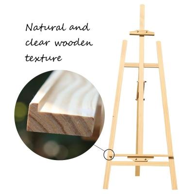 China Modern Wedding Props Wooden Sign Holder Frame Poster Rack Shelf For Party Supplies for sale