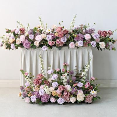 China Real Touch Artificial Silk HOT SALE Natural Flower Runner Giant Real Touch Flower Table Centerpiece Party Home Decoration for sale