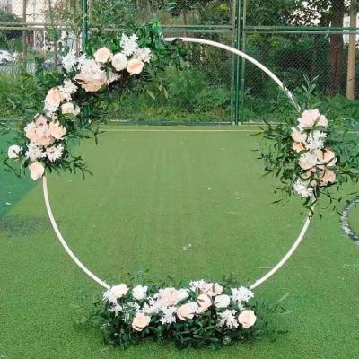 China Decoration Baby's Breath Wedding Arch Flower Stand Romantic Wedding Arch Decoration Wedding Centerpieces Decor for sale