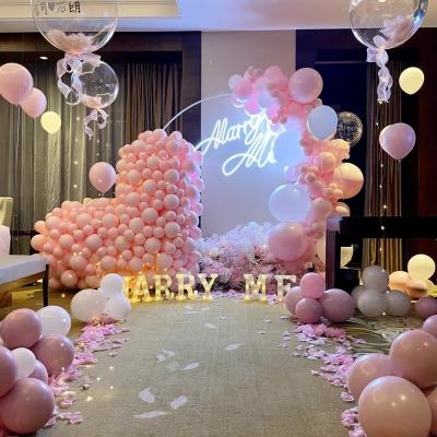 China Factory price durable arch backdrop round iron balloon stand wedding decoration wedding arch for sale