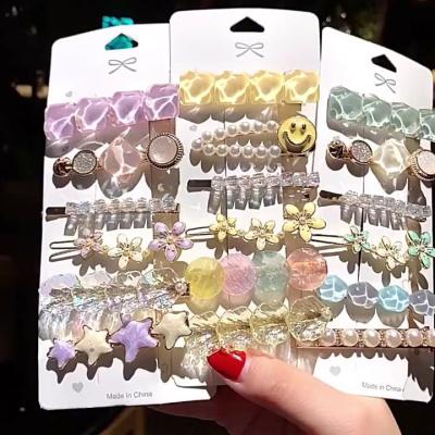 China 2022 New 2021 Eco-friendly El Cabello de Pinzas Para Hair Accessories Crystals Letter Clips Hair Accessories Beads Hair Clip for sale