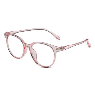 China For reading glass fashion glass frame personality the new 2022 flat mirror retro jelly transparent color frame mirror for sale