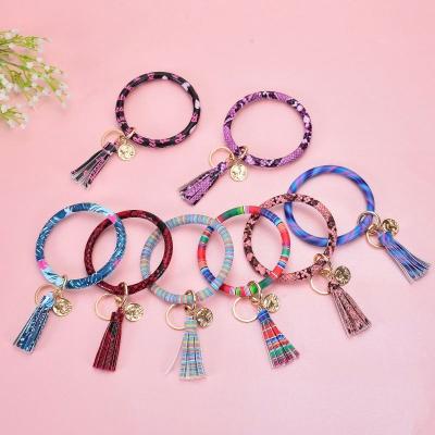 China 2022 New Design Fashion Environmental Friendly Commercial PU Leather Tassel Main Pendant Mermaid Chain Bracelet Leather Bracelet for sale