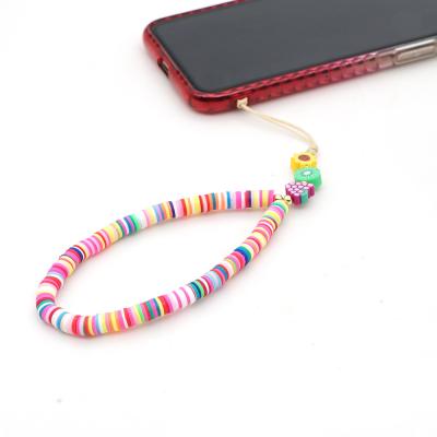 China PP Bag 2021 NEW Bohemia Package 2022 Summer Polymer Beach Soft Clay Disc Heishi Beaded Jewelry Soft Cell Phone Chain Straps for sale