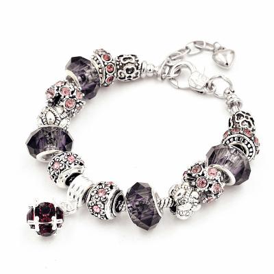 China Cute Beads DIY Crystal Bracelet Iced Out National Style Crystal Pendant Bead Bracelet for sale