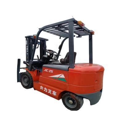 China 2022 Second Hand Heli Electric Batteries Forklift AC25 with Original Engine at Discount for sale