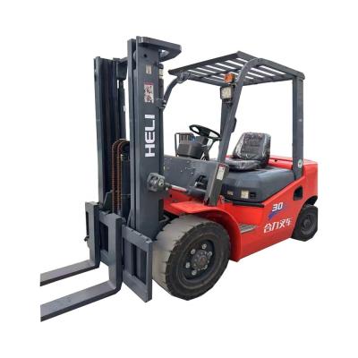 China 3000 KG USED Forklift CPCD 30 3 Ton Construction Machinery for Heli in Good Condition for sale