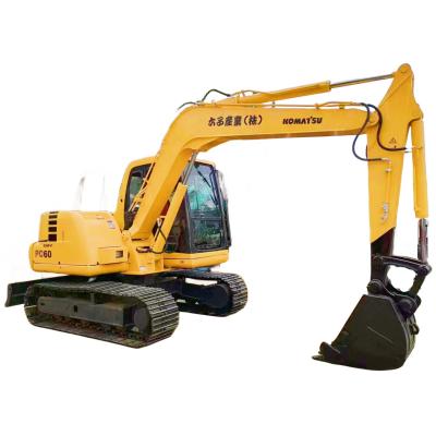 China Farms Used Komatsu Digger Japan Original Paint Komatsu pc60 with 0.1m3 Bucket Capacity for sale