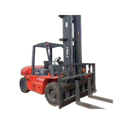 China HELI FD70 Diesel Forklift High Working Efficiency 7ton Lifting Capacity Secondhand for sale