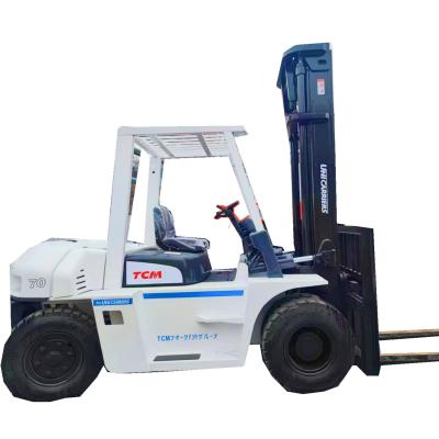 China 2019 Used TCM 7 ton forklift in good condition Japan made White Second hand forklift for sale