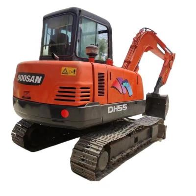 China Doosan DH55 Mini Digger Excavator Good Condition Used Korean DH55 at Affordable for sale