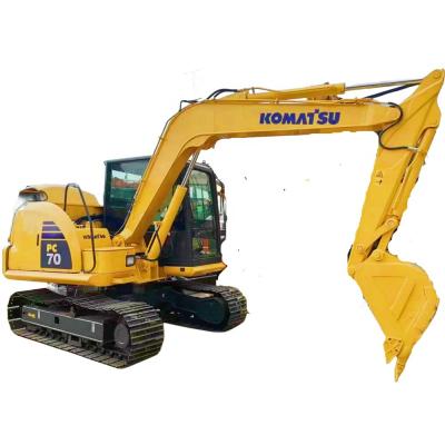 China Japan Made Komatsu Used Excavator 7 Ton Komatsu PC70 Excavator Machine Weight 7000 KG for sale