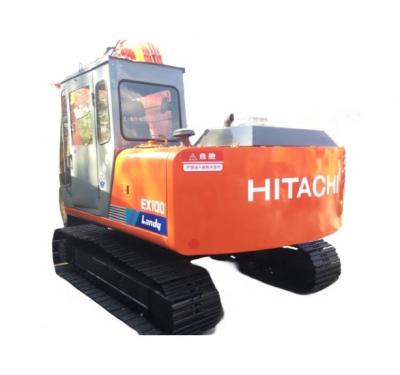 China HITACHI EX100 excavator 10ton crawler digger with HITACHI hydraulic pump in 2022 for sale