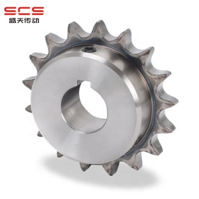 China Transmission machine C45 carbon steel roller chain drive sprocket made in China SCS with din jis standard for sale