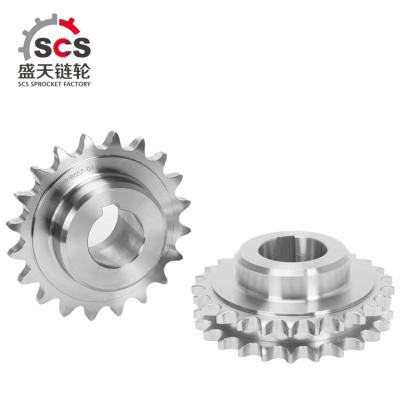 China Transmission system escalator sprocket with hub and keyway for sale